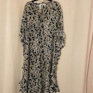 SEE BY CHLOE 100% SILK CAFTAN DRESS